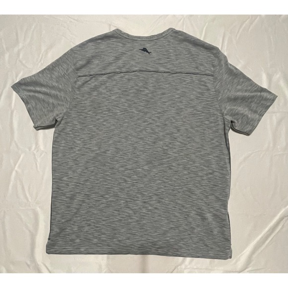 Tommy Bahama Shirt Mens XL Blue IslandZone V Neck Performance Tee Lightweight - Picture 8 of 10